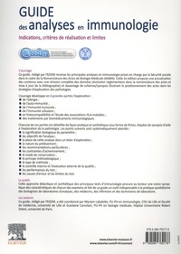 Guide des analyses en immunologie. Indications, critères de réalisation et limites 2e édition