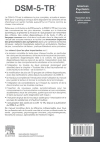 DSM-5-TR Manuel diagnostique et statistique des troubles mentaux  édition revue et corrigée
