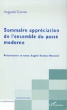 Auguste Comte - Sommaire appréciation de l'ensemble du passé moderne.