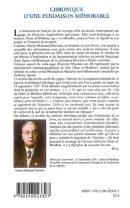 Chronique d'une pendaison mémorable. Omar al-Mokhtar et la résistance libyenne à l'Italie coloniale