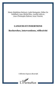 Aude Bretegnier - Langues et insertions - Recherches, interventions, réflexivité.