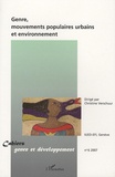 Christine Verschuur - Cahiers genre et développement N° 6, 2007 : Genre, mouvements populaires urbains et environnement..