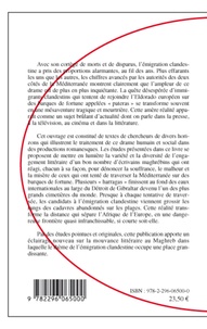 Clandestins dans le texte maghrébin de langue française