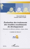 Graciela Cullere-Crespin - Cahiers de PREAUT N° 6 : Evaluation des traitements des troubles envahissants du développement - Présentation de différentes méthodes, critiques, débats.