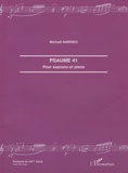 Michaël Andrieu - Psaume 41 - Pour soprano et piano.