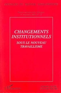  XXX - Changements institutionnels sous le nouveau travaillisme - 12.