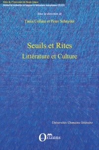 Tania Collani et Peter Schnyder - Seuils et Rites - Littérature et culture.
