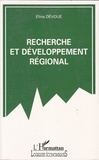 Elina Dévoué - Recherche et développement régional.