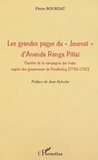 Pierre Bourdat - Les grandes pages du journal d'Ananda Ranga pillai - Courtier de la compagnie des Indes auprès des gouverneurs de Pondichéry (1736-1760).