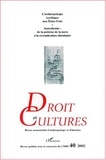  Collectif - Droit et cultures N° 40-2000/2 : L'anthropologie juridique aux Etats-Unis ; Autochtonie : de la prêtrise de la terre à la revendication identitaire.