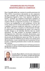 Dynamiques des politiques décentralisées au Cameroun. Analyse des enjeux et défis sociopolitiques économiques et culturels