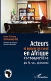 Jean-Emery Etoughé-Efé - Acteurs et espaces de travail en Afrique contemporaine - De la rue... au bureau.