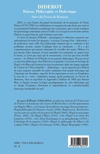 Diderot. Raison, philosophie et dialectique suivi du Neveu de Rameau (édition de 1863)