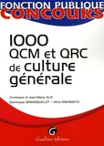 Christiane Alix et Jean-Marie Alix - 1000 QCM et QCR de culture générale.