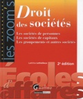 Laëtitia Lethielleux - Droit des sociétés - Les sociétés de personnes, les sociétés de capitaux, les groupements et autres sociétés.
