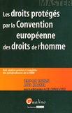 Jean-Luc Sauron et Aude Chartier - Les droits protégés par la Convention européenne des droits de l'homme.