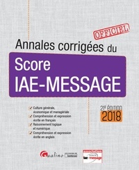 Matthieu Basseur et Rémi Bourguigon - Annales corrigées du score IAE-message.