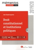 Jean-Claude Acquaviva - Droit constitutionnel et Institutions politiques.