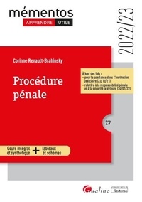 Corinne Renault-Brahinsky - Procédure pénale.