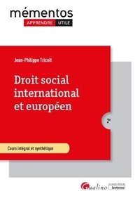 Jean-Philippe Tricoit - Droit social international et européen.