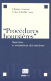 Charles Arsouze - Procédures boursières - Sanctions et contentieux des sanctions.