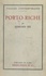 Edmond Sée et Francis Ambrière - Porto-Riche - Avec un portrait de Georges de Porto-Riche en frontispice, un fac-similé d'autographe et un essai de bibliographie.