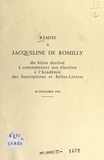  Collectif et Maurice Schumann - Remise à Jacqueline de Romilly du bijou destiné à commémorer son élection à l'Académie des inscriptions et belles-lettres, 10 décembre 1976.
