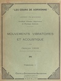 François Croze - Mouvements vibratoires et acoustique (1).