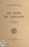 André Vaquier - Du nom de Sannois.