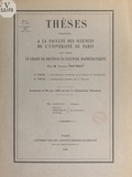 Charles Roumieu - Sur quelques extensions de la notion de distribution - Thèses présentées à la Faculté des sciences de l'Université de Paris pour obtenir le grade de Docteur ès sciences mathématiques, soutenues le 23 juin 1959 devant la commission d'examen.