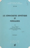Georges Vedel - Les démocraties soviétique et populaires (1).
