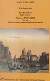 Marie-Françoise Viallon et  Bibliothèque municipale de Roa - Catalogue du fonds italien XIXe siècle Auguste Boullier.