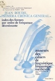 Jean Roudil - Primera crónica general : index des formes par ordre de fréquence décroissante.