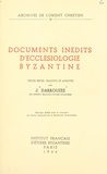 Jean Darrouzès - Documents inédits d'ecclésiologie byzantine.