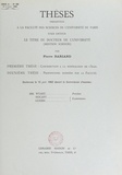 Pierre Bariand - Contribution à la minéralogie de l'Iran - Thèse présentée à la Faculté des sciences de l'Université de Paris pour obtenir le titre de Docteur de l'université (mention sciences), soutenues le 15 juin 1962. Suivie des propositions données par la Faculté : Les gisements diamantifères de l'URSS.