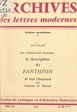 Gérard de Nerval et Théophile Gautier - La description du "Panthéon", de Paul Chenavard, par Gautier et Nerval : une collaboration inconnue.