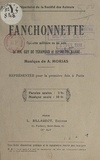 Hippolyte Barbé et Guy de Téramond - Fanchonnette - Opérette militaire en un acte.