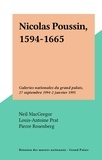  Réunion des Musées Nationaux et  Royal Academy of Arts - Nicolas Poussin, 1594-1665 - Galeries nationales du grand palais, 27 septembre 1994-2 janvier 1995.