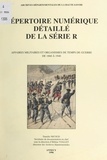 Danièle Nicoud et Hélène Viallet - Répertoire numérique détaillé de la série R - Affaires de guerre et organismes de temps de guerre de 1860 à 1940.