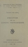  Tru'O'Ng Vǎn Chình et  Centre universitaire des langu - Structure de la langue vietnamienne.
