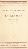 Louis E. Davin et Henry Laufenburger - Les finances de 1939 à 1945 (2). L'Allemagne.