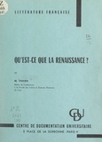 Jean-Charles Payen - Qu'est-ce que la Renaissance ?.