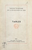 Lise Dubief - Tables analytiques des publications de la Société d'histoire de la Révolution de 1848.