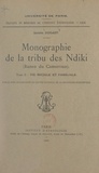 Idelette Dugast - Monographie de la tribu des Ndiki (Banen du Cameroun) (2). Vie sociale et familiale.