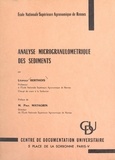 Léopold Berthois et  École nationale supérieure agr - Analyse microgranulométrique des sédiments.