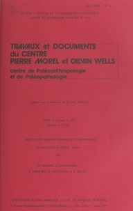 R. Bertrand et Jacques Corrocher - Sépultures mérovingiennes en sarcophages de Creuzier-le-Vieux (Allier).