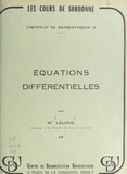 Jacqueline Lelong - Équations différentielles.