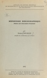 Robert Specklin et  Fondation Baulig - Répertoire bibliographique pour les villages d'Alsace.