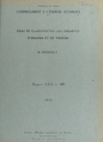 Marcel Roubault et  Commissariat à l'énergie atomi - Essai de classification des gisements d'uranium et de thorium.