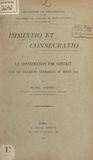Michel Andrieu - Immixtio et Consecratio : la Consécration par contact dans les documents liturgiques du Moyen Âge.